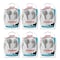 Maxell Budget Stereo Earbuds, White, PK6 MAX190599 - alternate 1